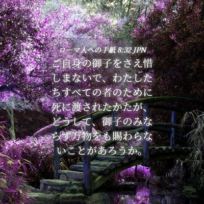 Picture 04 - ローマ人への手紙 8:32 JPN - ご自身の御子をさえ惜しまないで、 - Bible Verse Picture