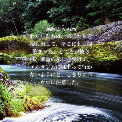 Picture 04 - 使徒行伝 21:4 JPN - わたしたちは、弟子たちを捜し出し - Bible Verse Picture