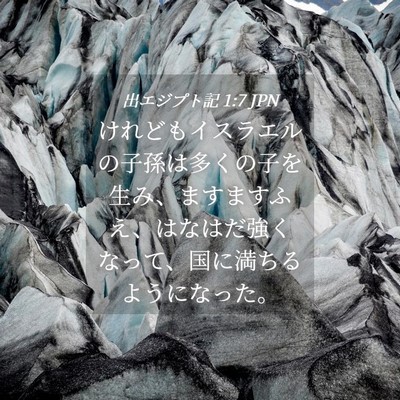 Picture 04 - 出エジプト記 1:7 JPN - けれどもイスラエルの子孫は多くの - Bible Verse Picture