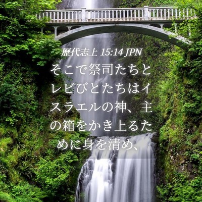 Picture 04 - 歴代志上 15:14 JPN - そこで祭司たちとレビびとたちはイ - Bible Verse Picture