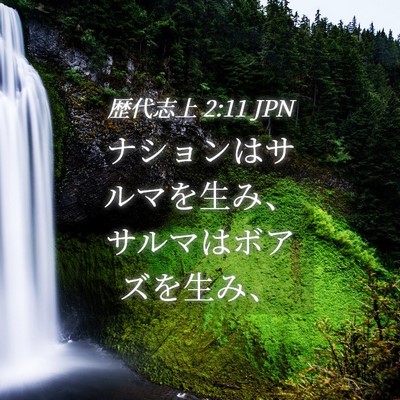 Picture 04 - 歴代志上 2:11 JPN - ナションはサルマを生み、サルマは - Bible Verse Picture