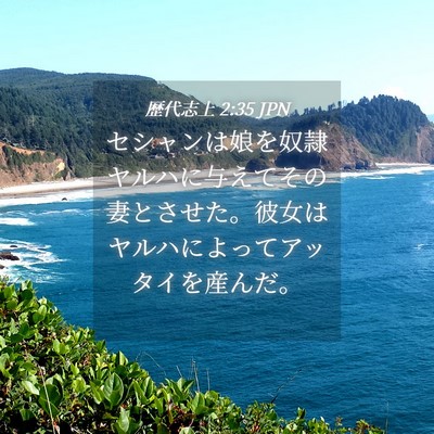 Picture 04 - 歴代志上 2:35 JPN - セシャンは娘を奴隷ヤルハに与えて - Bible Verse Picture