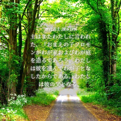 Picture 04 - 歴代志上 28:6 JPN - 主はまたわたしに言われた、『おま - Bible Verse Picture