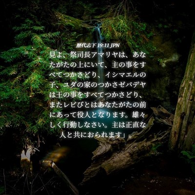 Picture 04 - 歴代志下 19:11 JPN - 見よ、祭司長アマリヤは、あなたが - Bible Verse Picture