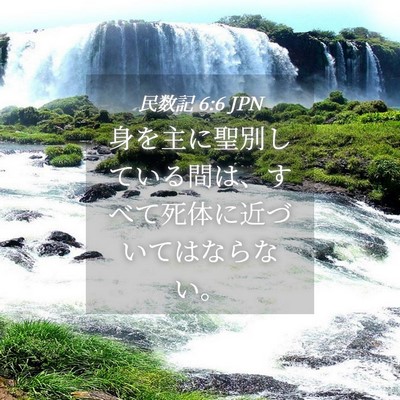 Picture 04 - 民数記 6:6 JPN - 身を主に聖別している間は、すべて - Bible Verse Picture