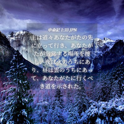 Picture 04 - 申命記 1:33 JPN - 主は道々あなたがたの先に立って行 - Bible Verse Picture