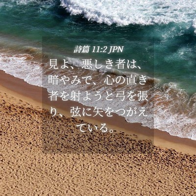 Picture 04 - 詩篇 11:2 JPN - 見よ、悪しき者は、暗やみで、心の - Bible Verse Picture