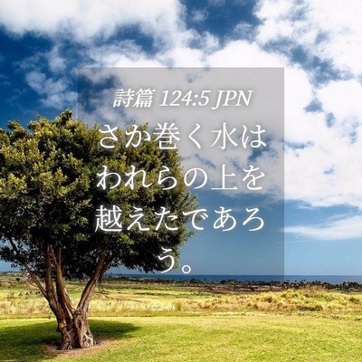 Picture 04 - 詩篇 124:5 JPN - さか巻く水はわれらの上を越えたで - Bible Verse Picture