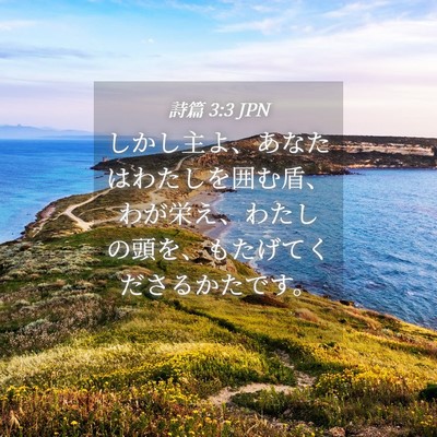 Picture 04 - 詩篇 3:3 JPN - しかし主よ、あなたはわたしを囲む - Bible Verse Picture
