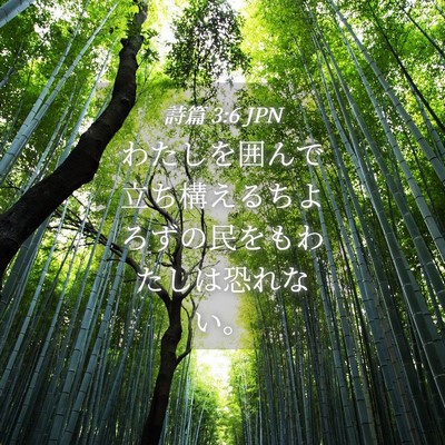 Picture 04 - 詩篇 3:6 JPN - わたしを囲んで立ち構えるちよろず - Bible Verse Picture