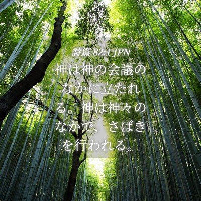Picture 04 - 詩篇 82:1 JPN - 神は神の会議のなかに立たれる。神 - Bible Verse Picture