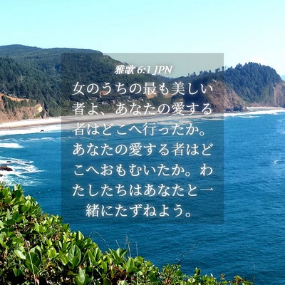 Picture 04 - 雅歌 6:1 JPN - 女のうちの最も美しい者よ、あなた - Bible Verse Picture