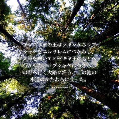 Picture 05 - イザヤ書 36:2 JPN - アッスリヤの王はラキシからラブシ - Bible Verse Picture