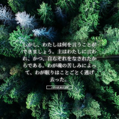 Picture 05 - イザヤ書 38:15 JPN - しかし、わたしは何を言うことがで - Bible Verse Picture