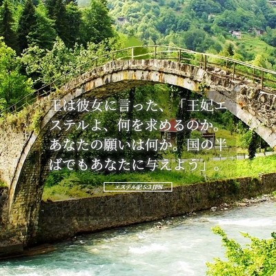 Picture 05 - エステル記 5:3 JPN - 王は彼女に言った、「王妃エステル - Bible Verse Picture