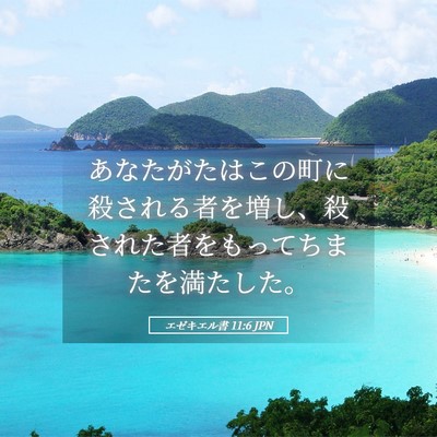 Picture 05 - エゼキエル書 11:6 JPN - あなたがたはこの町に殺される者を - Bible Verse Picture