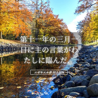 Picture 05 - エゼキエル書 31:1 JPN - 第十一年の三月一日に主の言葉がわ - Bible Verse Picture