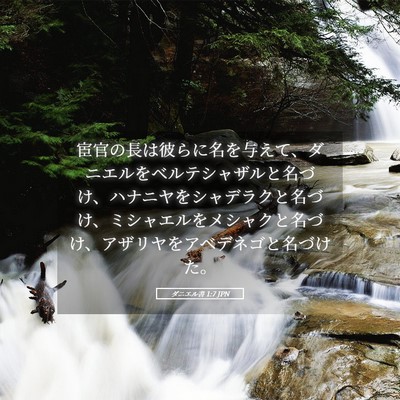 Picture 05 - ダニエル書 1:7 JPN - 宦官の長は彼らに名を与えて、ダニ - Bible Verse Picture