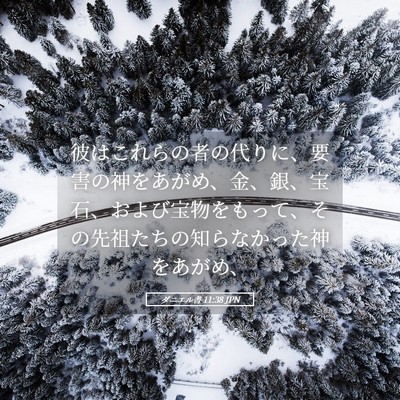 Picture 05 - ダニエル書 11:38 JPN - 彼はこれらの者の代りに、要害の神 - Bible Verse Picture