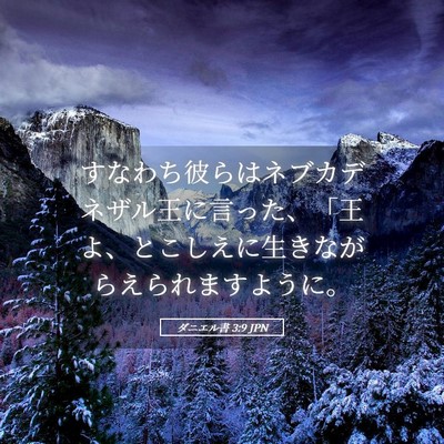 Picture 05 - ダニエル書 3:9 JPN - すなわち彼らはネブカデネザル王に - Bible Verse Picture