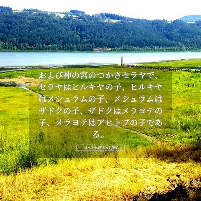 Picture 05 - ネヘミヤ記 11:11 JPN - および神の宮のつかさセラヤで、セ - Bible Verse Picture