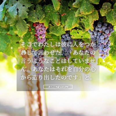 Picture 05 - ネヘミヤ記 6:8 JPN - そこでわたしは彼に人をつかわして - Bible Verse Picture