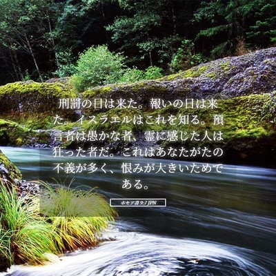Picture 05 - ホセア書 9:7 JPN - 刑罰の日は来た。報いの日は来た。 - Bible Verse Picture