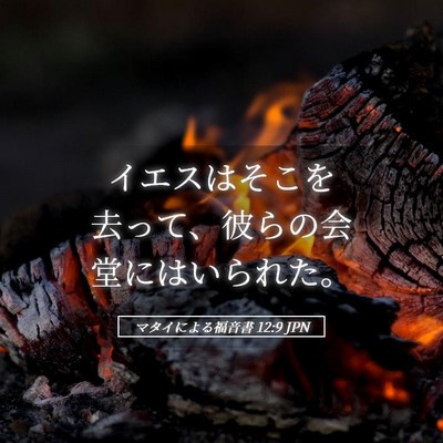 Picture 05 - マタイによる福音書 12:9 JPN - イエスはそこを去って、彼らの会堂 - Bible Verse Picture