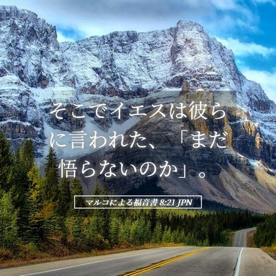 Picture 05 - マルコによる福音書 8:21 JPN - そこでイエスは彼らに言われた、「 - Bible Verse Picture