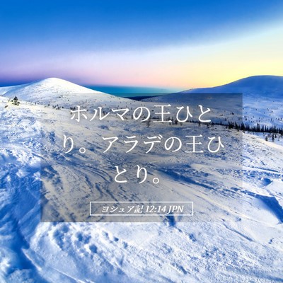 Picture 05 - ヨシュア記 12:14 JPN - ホルマの王ひとり。アラデの王ひと - Bible Verse Picture