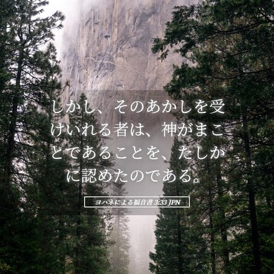 Picture 05 - ヨハネによる福音書 3:33 JPN - しかし、そのあかしを受けいれる者 - Bible Verse Picture