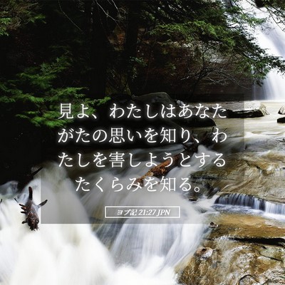 Picture 05 - ヨブ記 21:27 JPN - 見よ、わたしはあなたがたの思いを - Bible Verse Picture