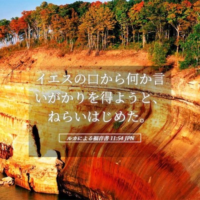 Picture 05 - ルカによる福音書 11:54 JPN - イエスの口から何か言いがかりを得 - Bible Verse Picture