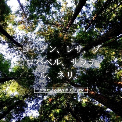 Picture 05 - ルカによる福音書 3:27 JPN - ヨハナン、レサ、ゾロバベル、サラ - Bible Verse Picture