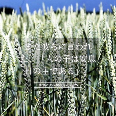 Picture 05 - ルカによる福音書 6:5 JPN - また彼らに言われた、「人の子は安 - Bible Verse Picture