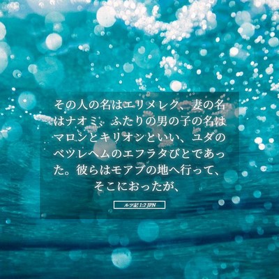 Picture 05 - ルツ記 1:2 JPN - その人の名はエリメレク、妻の名は - Bible Verse Picture
