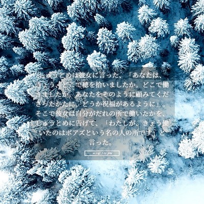 Picture 05 - ルツ記 2:19 JPN - しゅうとめは彼女に言った、「あな - Bible Verse Picture
