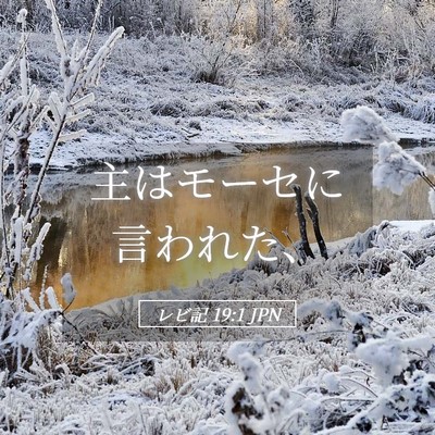 Picture 05 - レビ記 19:1 JPN - 主はモーセに言われた、 - Bible Verse Picture