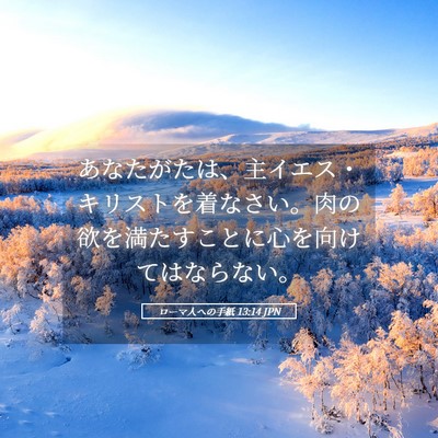 Picture 05 - ローマ人への手紙 13:14 JPN - あなたがたは、主イエス・キリスト - Bible Verse Picture