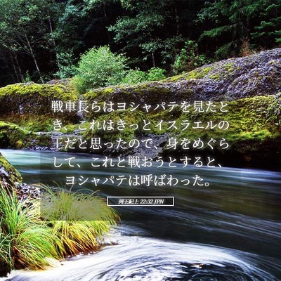 Picture 05 - 列王紀上 22:32 JPN - 戦車長らはヨシャパテを見たとき、 - Bible Verse Picture