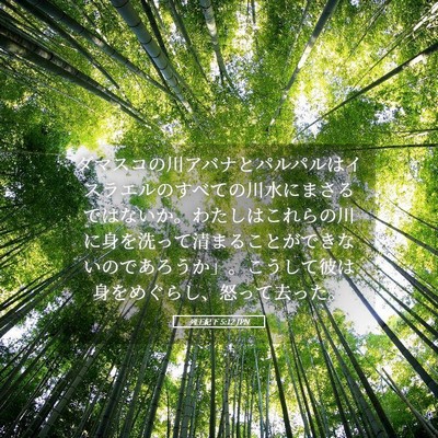 Picture 05 - 列王紀下 5:12 JPN - ダマスコの川アバナとパルパルはイ - Bible Verse Picture