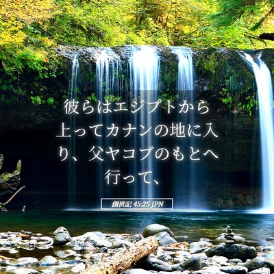 Picture 05 - 創世記 45:25 JPN - 彼らはエジプトから上ってカナンの - Bible Verse Picture