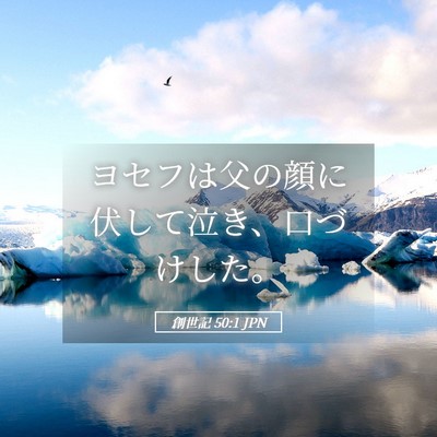 Picture 05 - 創世記 50:1 JPN - ヨセフは父の顔に伏して泣き、口づ - Bible Verse Picture