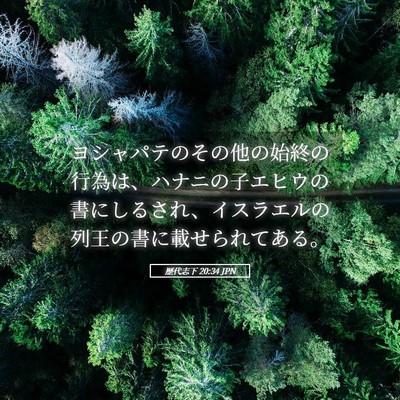 Picture 05 - 歴代志下 20:34 JPN - ヨシャパテのその他の始終の行為は - Bible Verse Picture