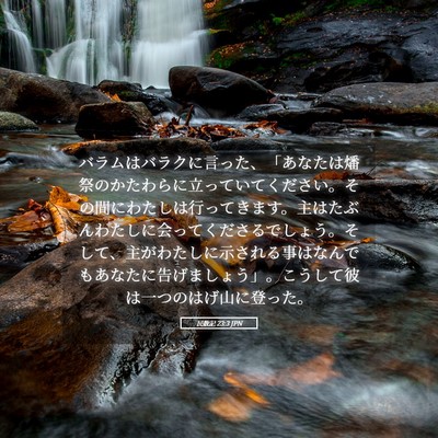 Picture 05 - 民数記 23:3 JPN - バラムはバラクに言った、「あなた - Bible Verse Picture