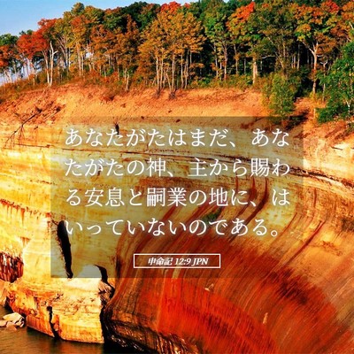 Picture 05 - 申命記 12:9 JPN - あなたがたはまだ、あなたがたの神 - Bible Verse Picture