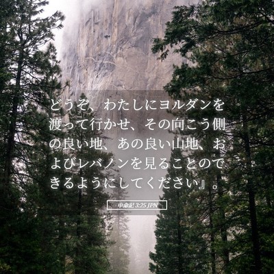 Picture 05 - 申命記 3:25 JPN - どうぞ、わたしにヨルダンを渡って - Bible Verse Picture