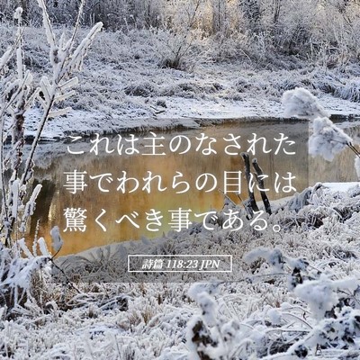 Picture 05 - 詩篇 118:23 JPN - これは主のなされた事でわれらの目 - Bible Verse Picture