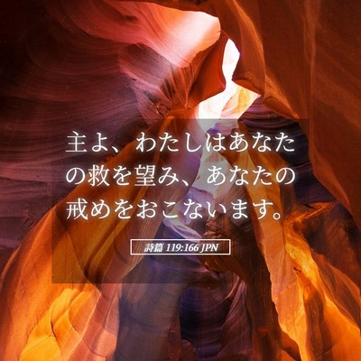 Picture 05 - 詩篇 119:166 JPN - 主よ、わたしはあなたの救を望み、 - Bible Verse Picture