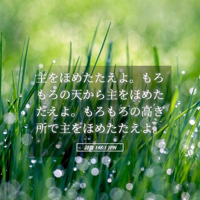Picture 05 - 詩篇 148:1 JPN - 主をほめたたえよ。もろもろの天か - Bible Verse Picture